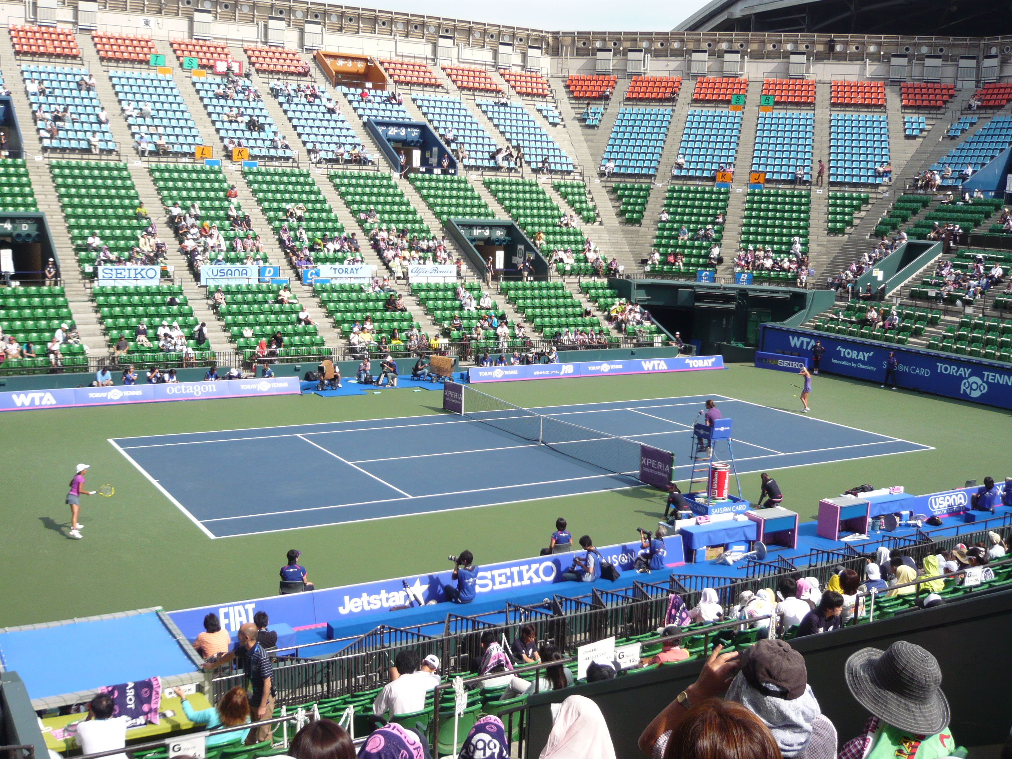 美女たちの熱戦 東レppo 伊達 ニッケテニスドーム小豆沢